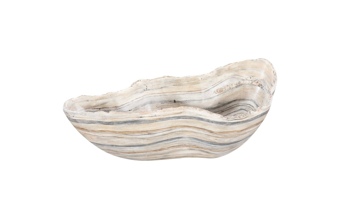 Cast Gray Onyx Bowl, Faux Finish, Small