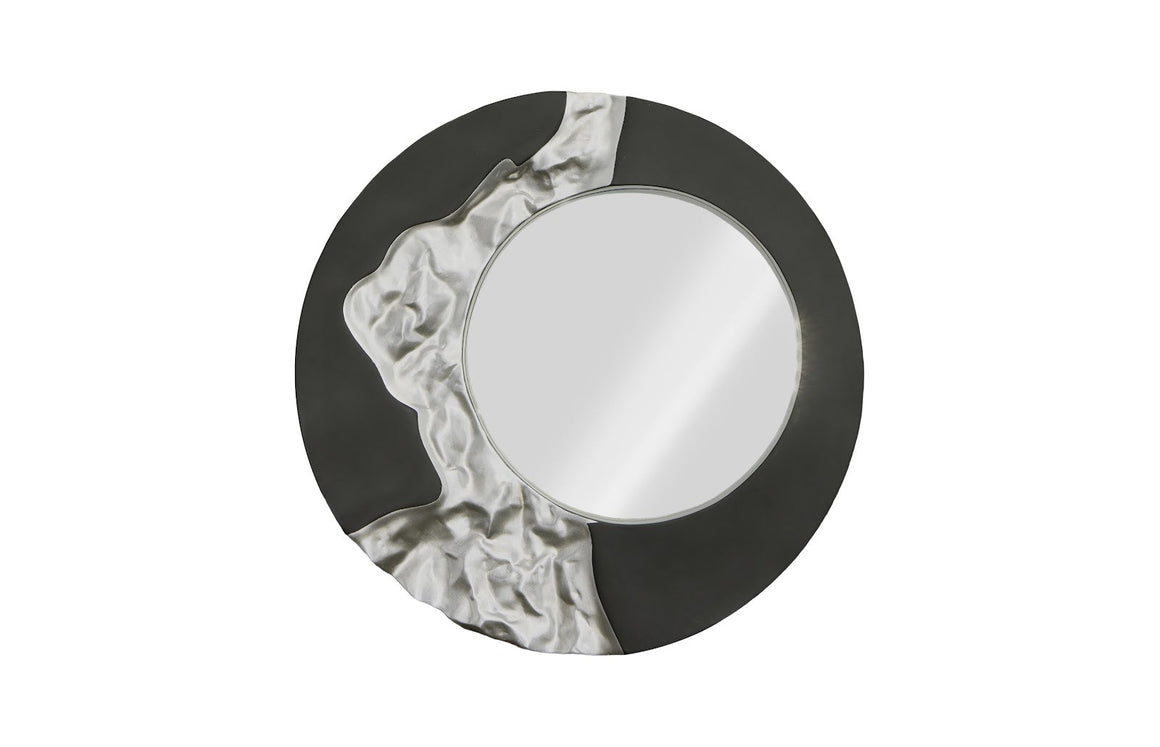 Mercury Mirror, Black, Silver Leaf