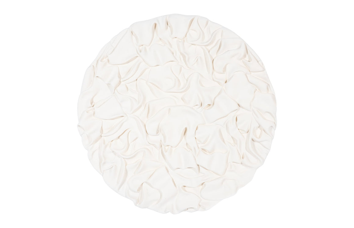 Drape Wall Art, White Stone