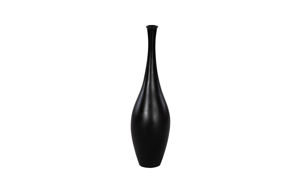 Trumpet Vase, Medium, Matte Black