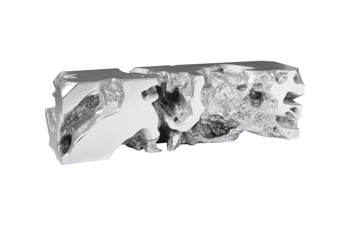 Freeform Bench, Silver Leaf