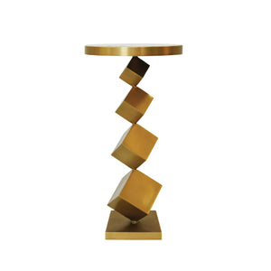 Salvador Stacked Cube Base Side Table