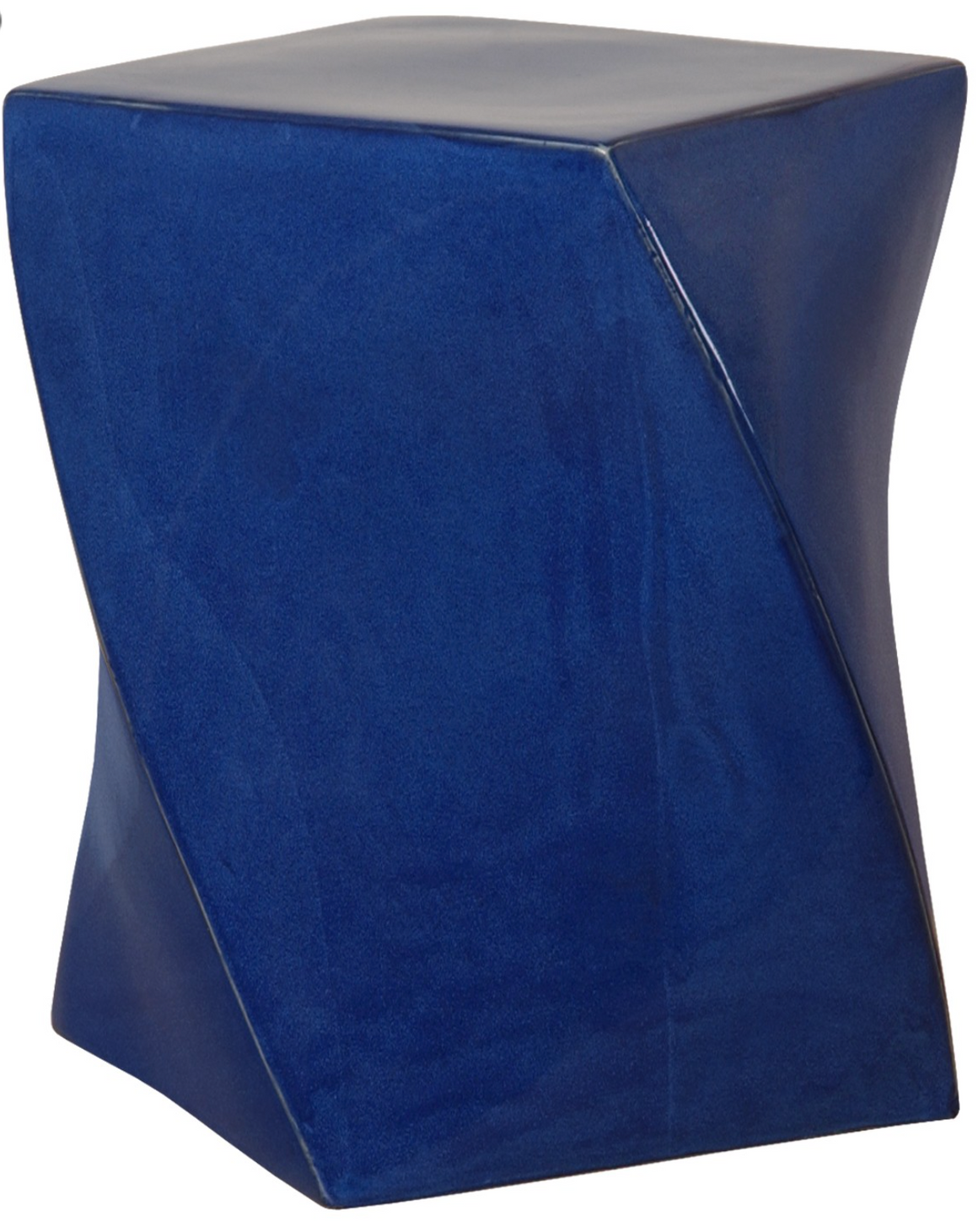 Blue Twist Garden Stool