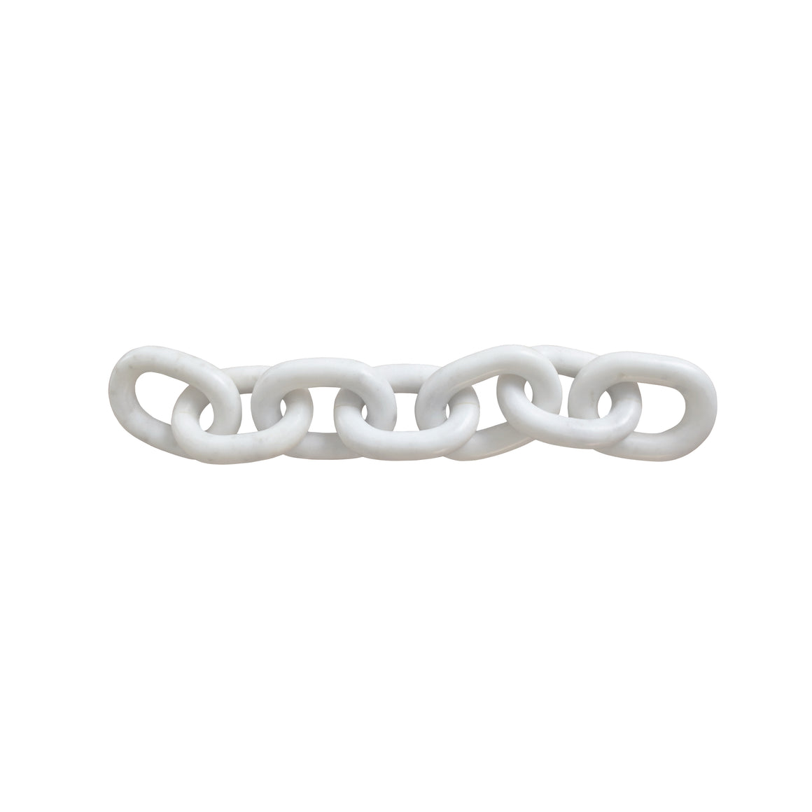 Tabi White Marble Chain Link Object