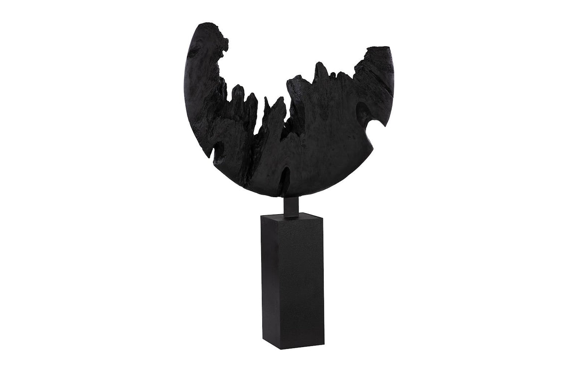 Broken Moon Statue, Resin