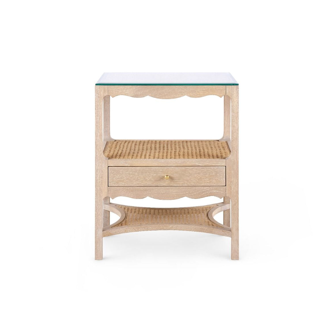 Arianna 1-Drawer Side Table - Sand