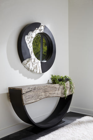 Arc Console Table, Gray Stone, Double Sided