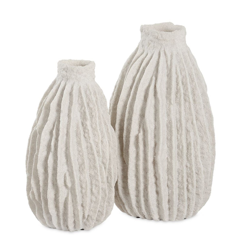 Uttermost Ivory Ridge Vases Set/2