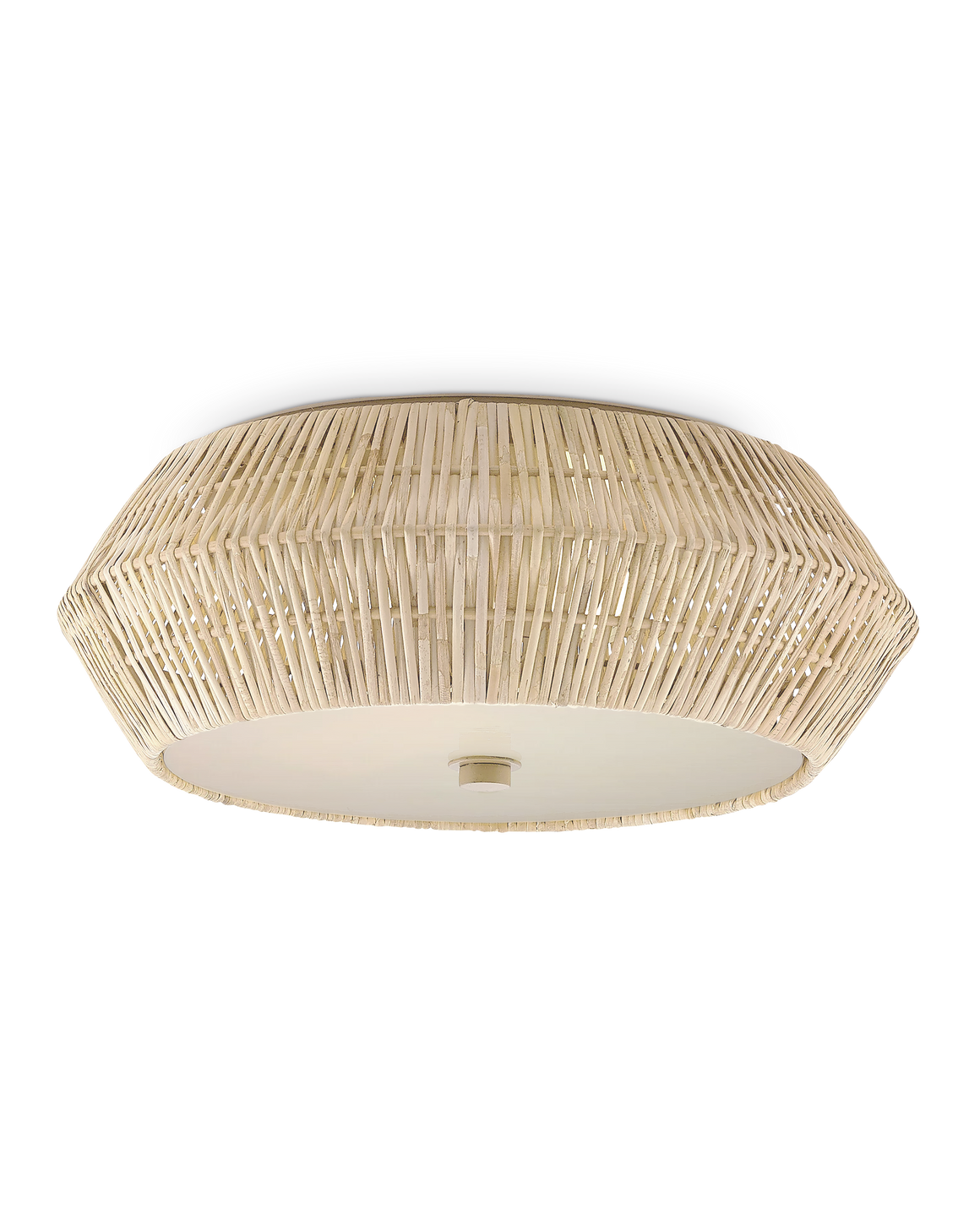 Antibes White Flush Mount