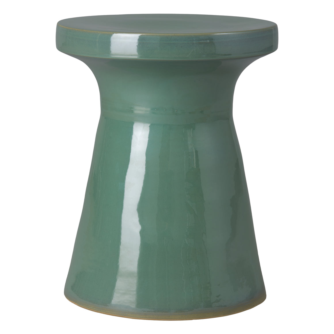 Large Round Peg Garden Stool - Light Green Kelp