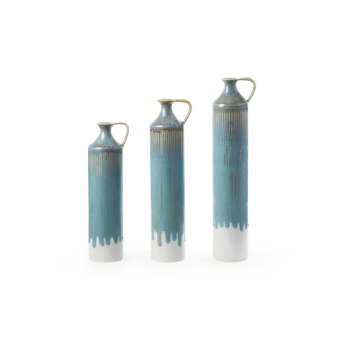 Flagon Vase Set of 3, Lagoon | Flagon Collection | Villa & House