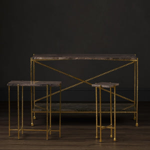 Currey and Company Flying Gold Console Table