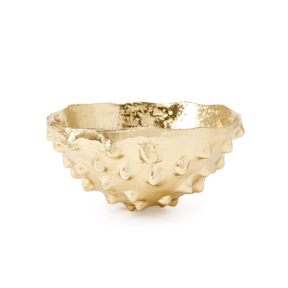 Organic Cast Metal Bowl in Polished Brass | Kiwano Collection | Villa & House