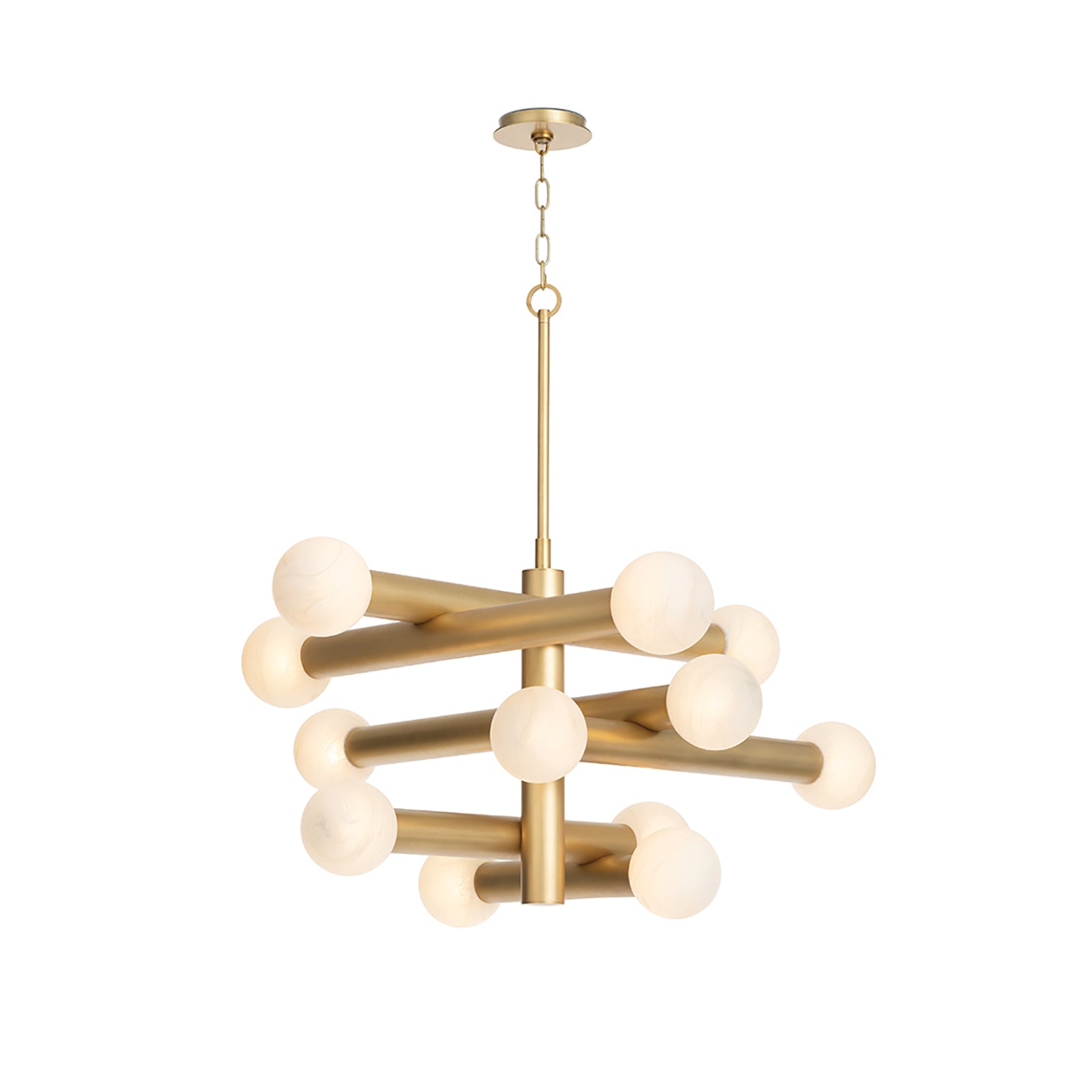Dion Chandelier (Natural Brass)