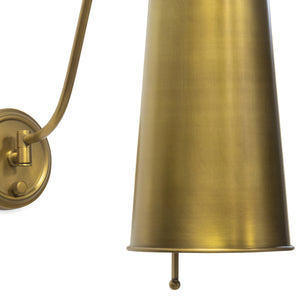 Southern Living Hattie Sconce (Natural Brass)