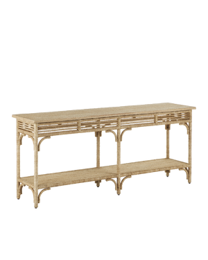 Currey and Company Olisa Large Rope Console - Natural