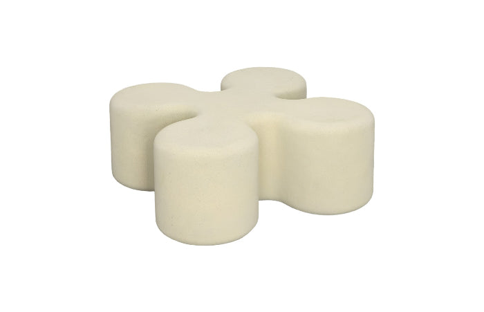 Clover Coffee Table, Roman Stone