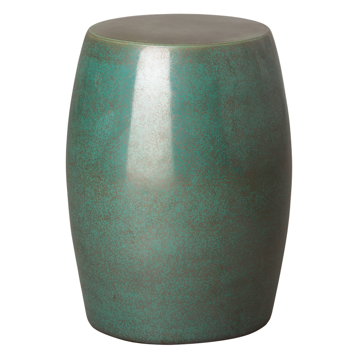 Smooth Round Garden Stool - Graphite Green