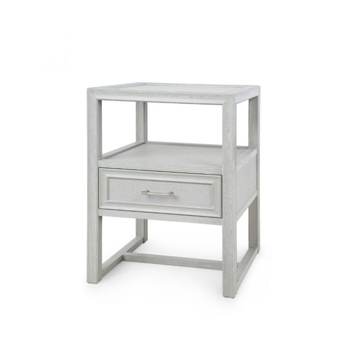 1-Drawer Side Table - Soft Gray | Vivian Collection | Villa & House