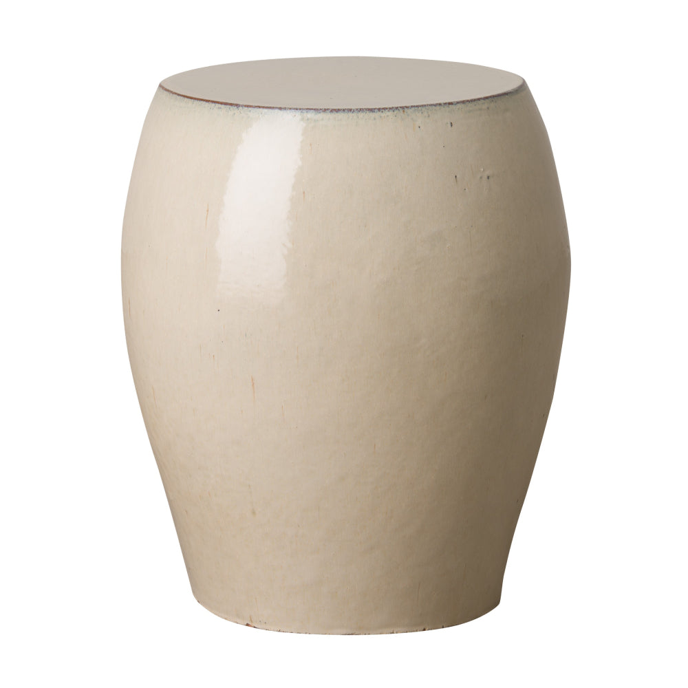 Seiji Garden Stool – Cream Glaze