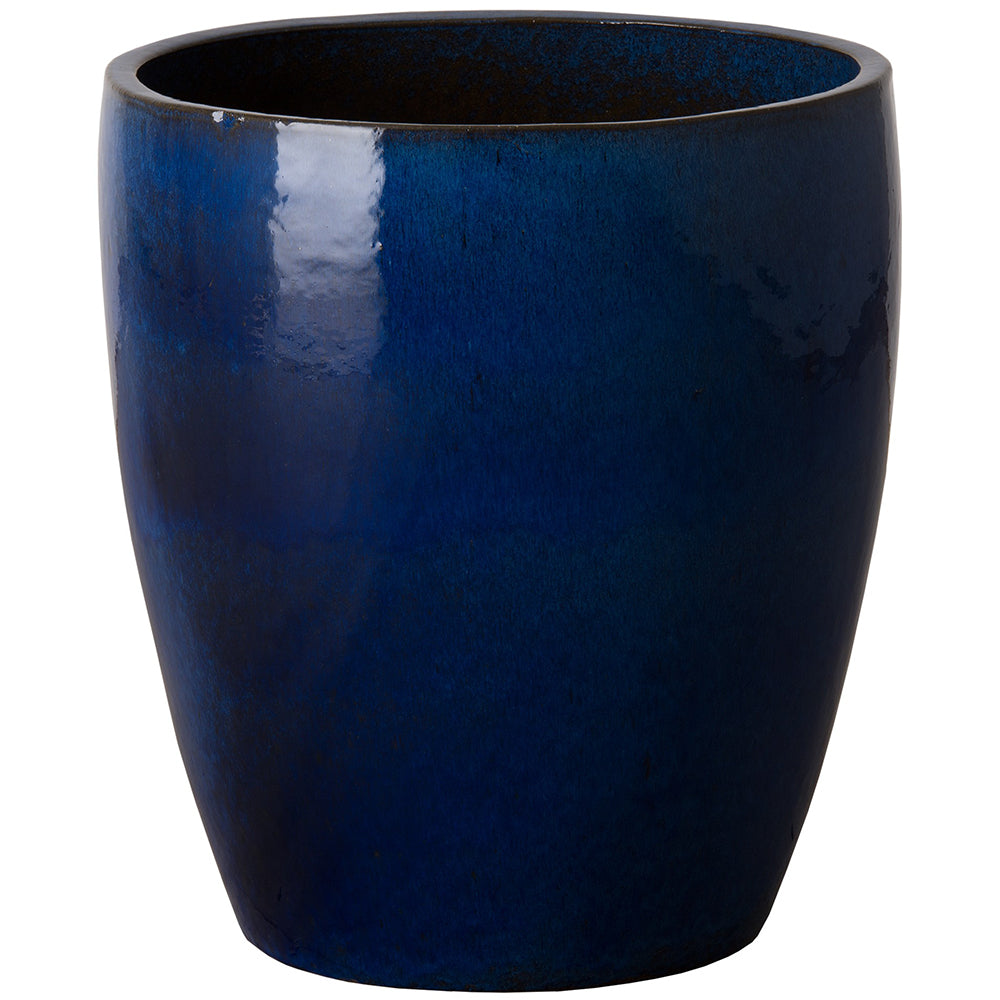 Large Bullet Ceramic Planter - Blue