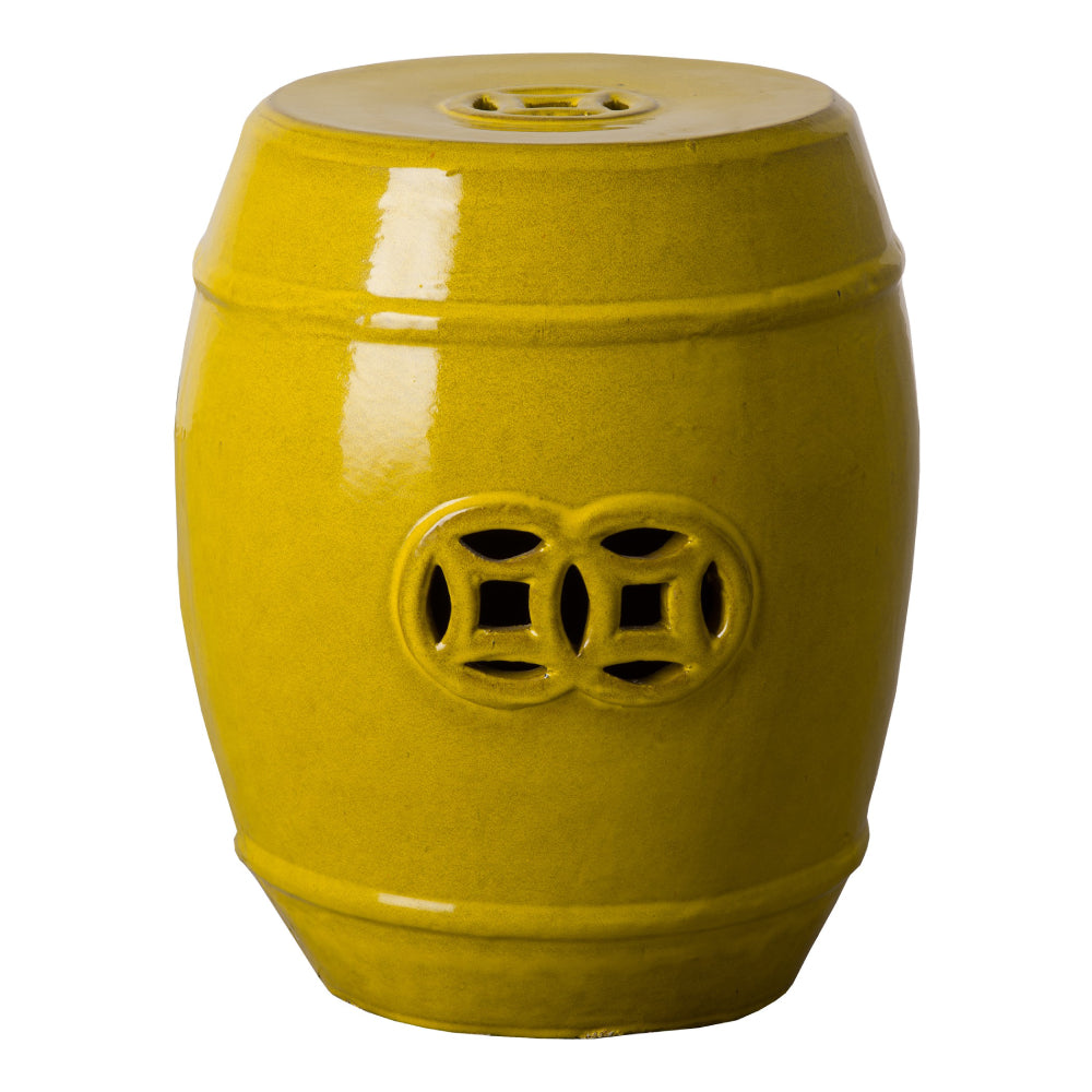 Fortune Garden Stool – Mustard Yellow