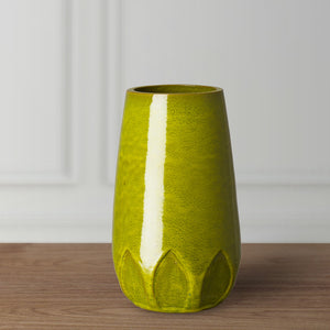 Calyx Relief Vase - Green