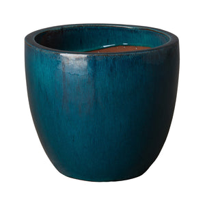 Small Tapered Round Planter - Teal