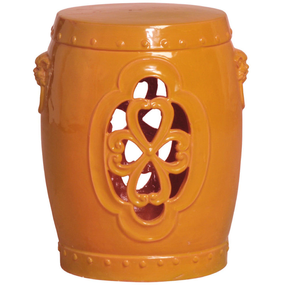 Clover Window Garden Stool – Tangerine