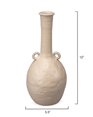 Hand Crafted Long Neck Ceramic Vase – Small