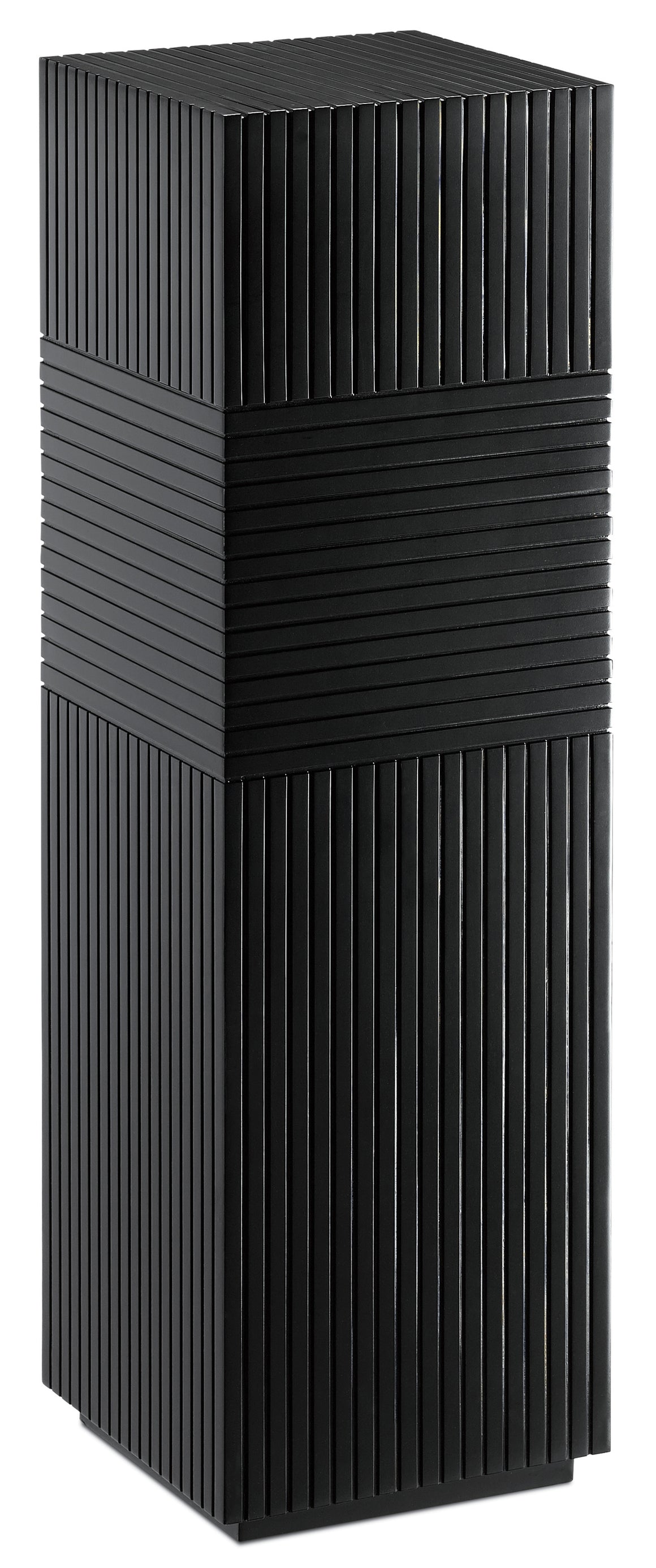 Currey and Company Odense Black Pedestal