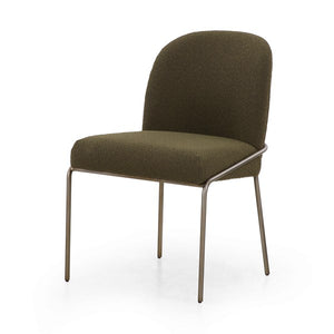 Astrud Dining Chair-Fiqa Boucle Olive