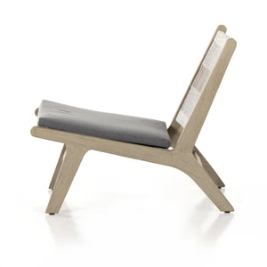 Julian Outdoor Teak Lounge Chair - Weathered Grey
