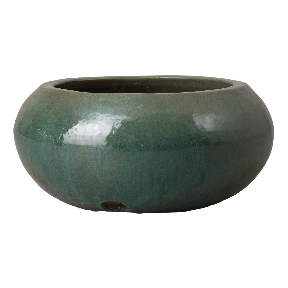Hose Container/Planter with a Spruce Glaze