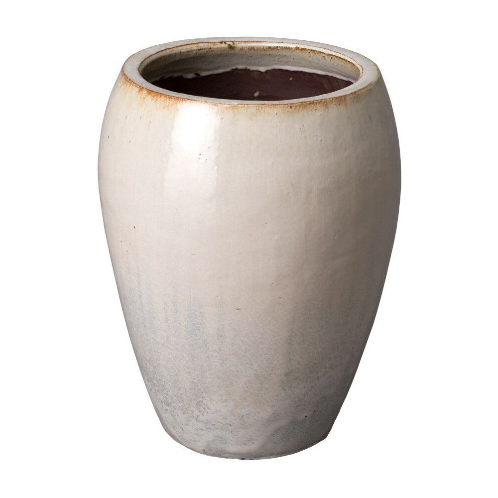 Round Tapered Planter - Distressed White