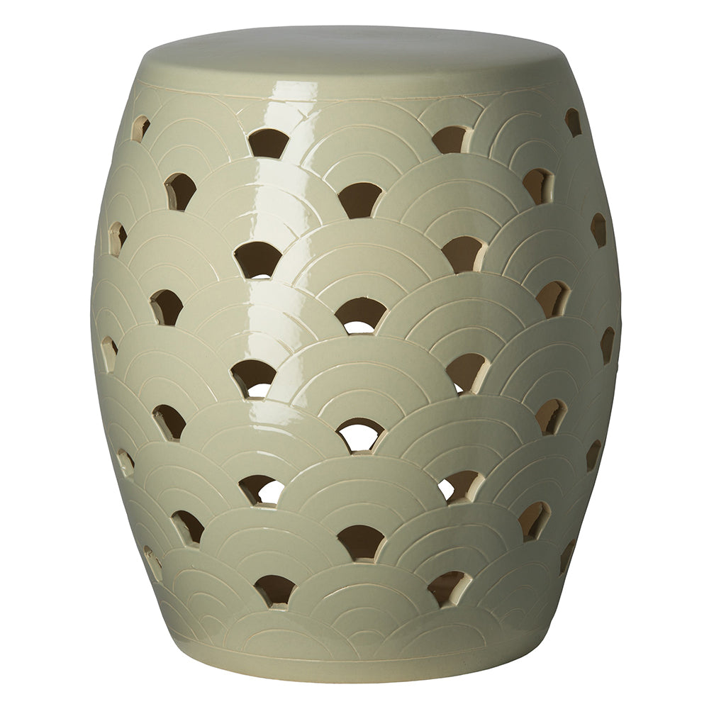 Wave Garden Stool - Putty