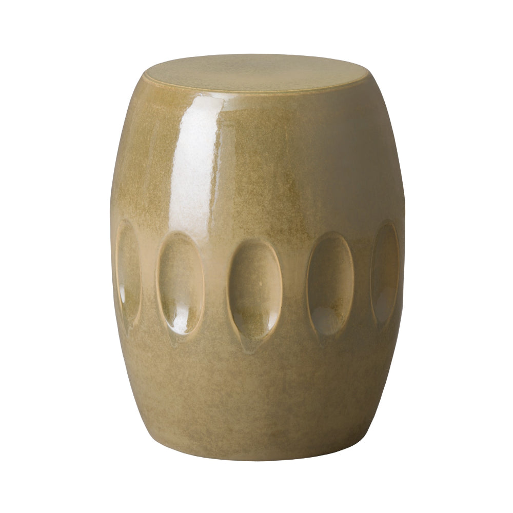 Orion Garden Stool – Earth Brown Glaze
