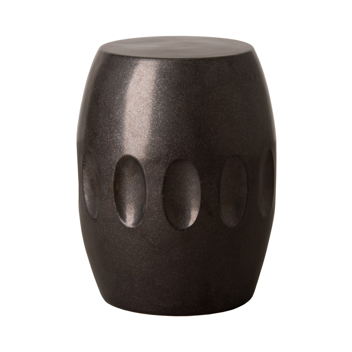 Orion Garden Stool - Gun Metal Black