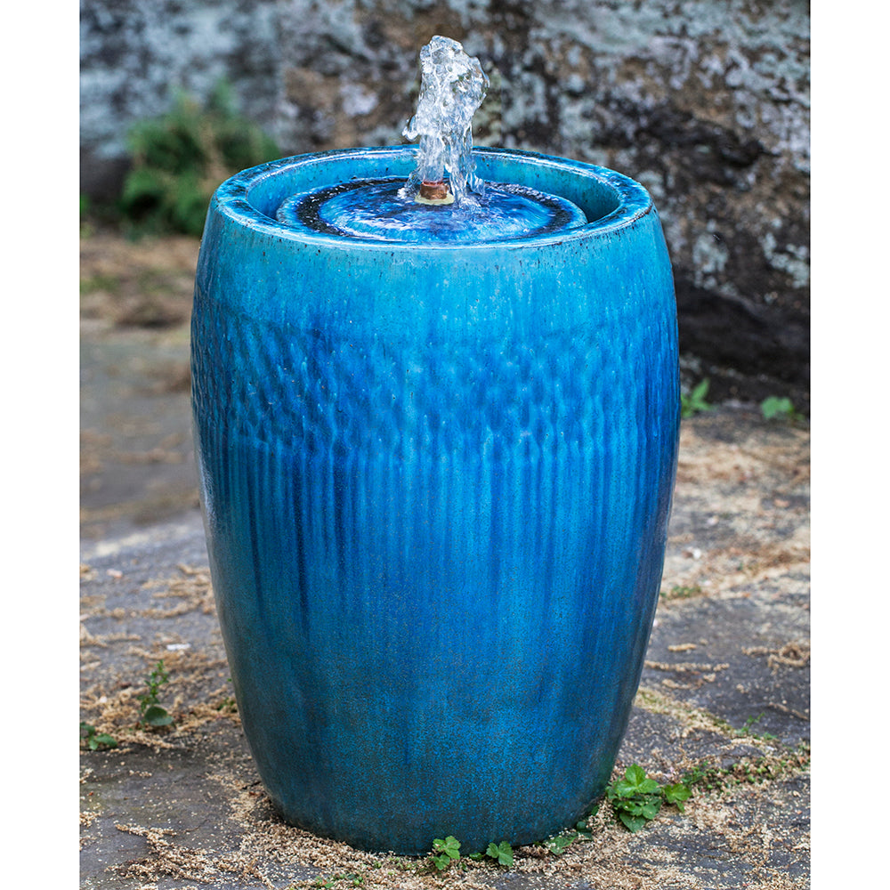 Round Garden Fountain - Blue