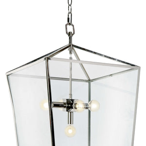 Regina Andrew 5-Bulb Large Lantern Pendant – Polished Nickel