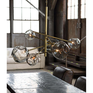 Regina Andrew Molten Glass Globes Chandelier – Natural Brass