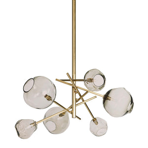 Regina Andrew Molten Glass Globes Chandelier – Natural Brass