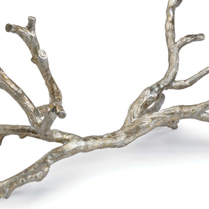 Regina Andrew Aluminum Branch Sculpture – Silver Leaf