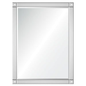 Mirror Framed Mirror with Corner Detail - Available in 2 Sizes