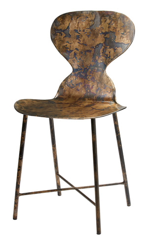 McCallan Metal Chair in Acid Washed Metal