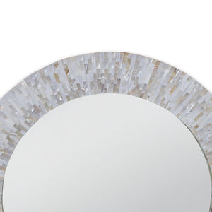 Regina Andrew Large Round Mother of Pearl Mirror