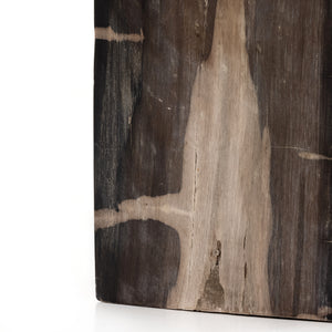 Buck End Table-Dark Petrified Wood