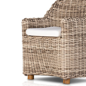 Messina Outdoor Dining Armchair-Natural