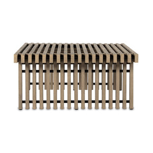 Haskell Outdoor Coffee Table-Brown-Fsc