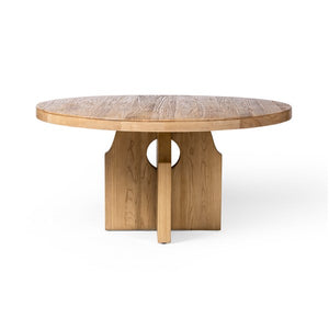 Allandale Round Dining Table-Natural Elm